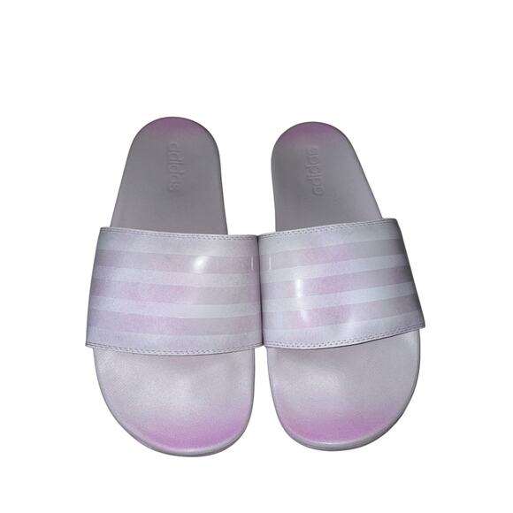 Adidas Adilette Comfort Slides Women’s 8 Pink Ombre Slip-On Sandals FZ4878 - Picture 2 of 7